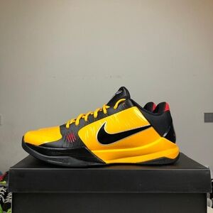 Nike Men’s Low-Top Sneakers - Yellow/Black with Red Accents